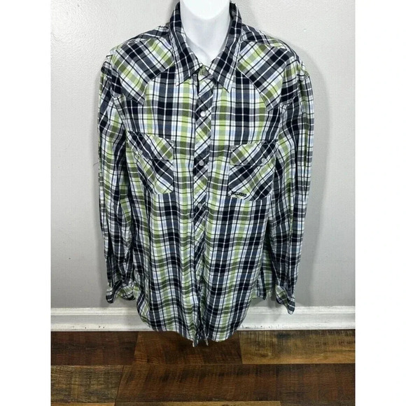 Bullhead Flannel Mens Plaid Long Sleeve Shirt Size XL Button Down - Picture 1 of 6